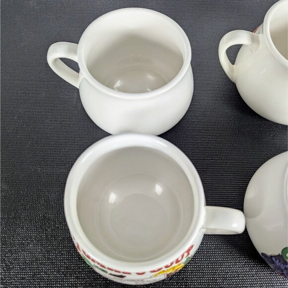 Vintage Recipe Soup Mug set of 4 (Tomato, Mushroom, Onion and Chicken Soup) - Picture 6 of 7